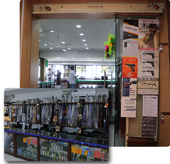 Gun Affairs showroom counter